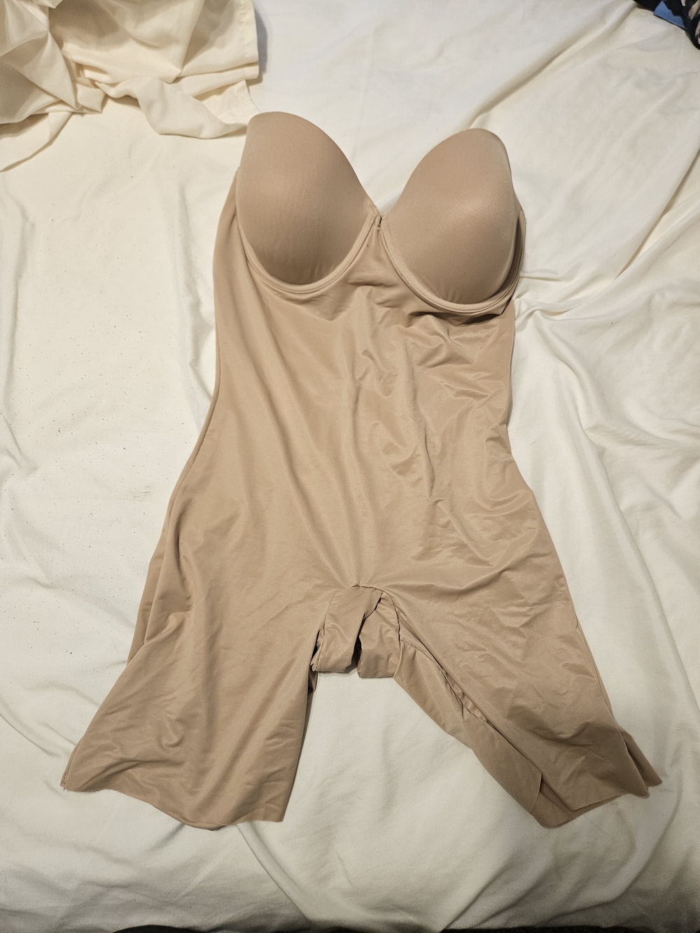 Strapless Nude Shaping Bodysuit - Supportive Seamless Shaper